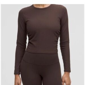 Lululemon  All It Takes Ribbed Nulu Long
Sleeve Shirt size 2